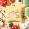 Cute Cartoon lulu pig Cushion Cover Plush Fabric Soft DoubleSided Printed Sofa Warm Winter Home Gift Pillow Cover