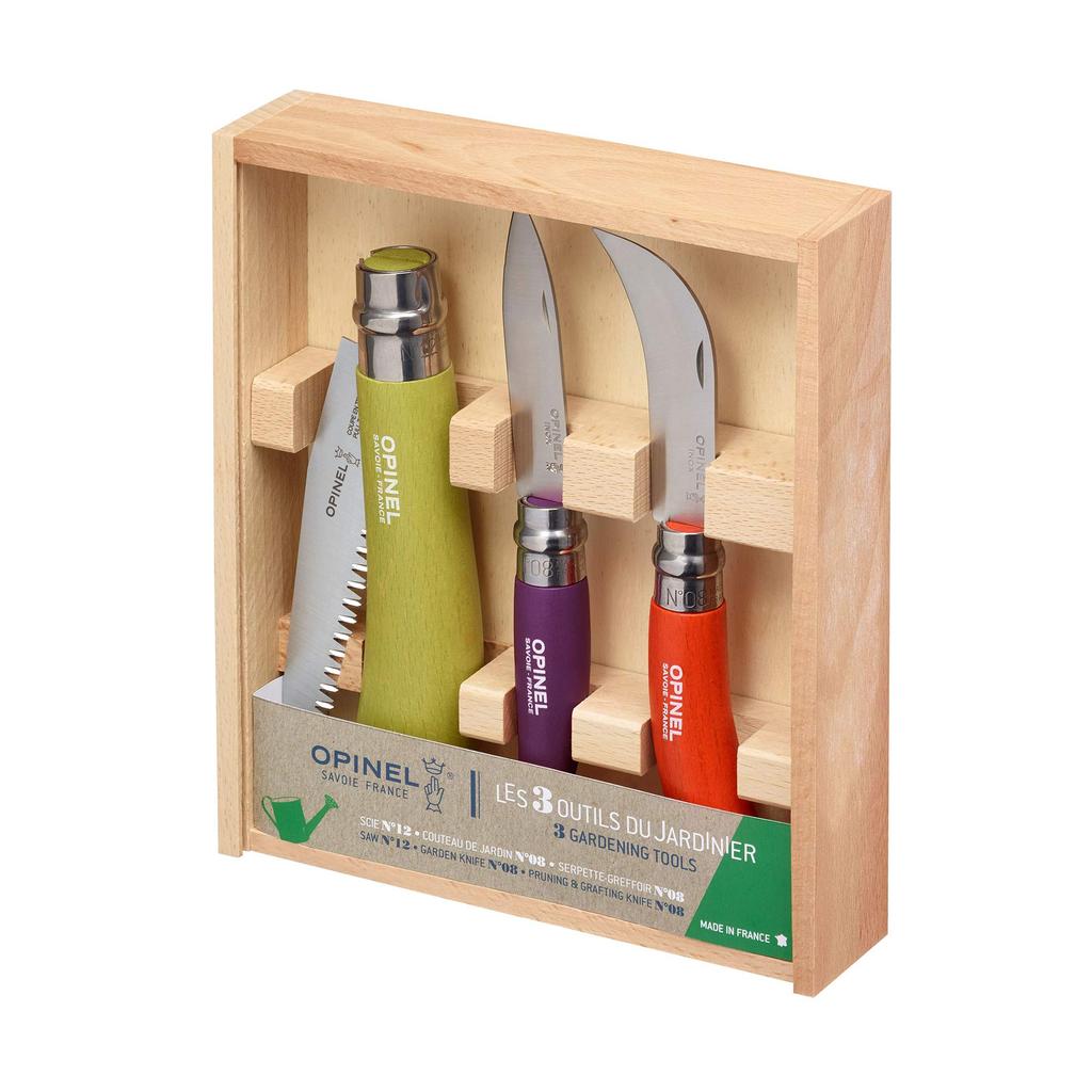 OPINEL Coffret 3 Outils Du Jardinier Couleur"Les