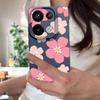 Fresh Style Cherry Blossom Pattern Case For Xiaomi 14T 13T 11T Pro Funda Redmi Note 14 13 Pro 5G 12 11 Leather Texture Silicone Cover