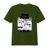 Vintage Retro Tiefes Lila Rockband Monochromer Druck Lässiges T-Shirt Vintage Leicht Atmungsaktiv Homme Bequem Weich
