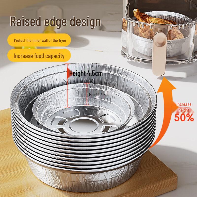 ZISIZ Air Fryer Aluminum Foil Trays