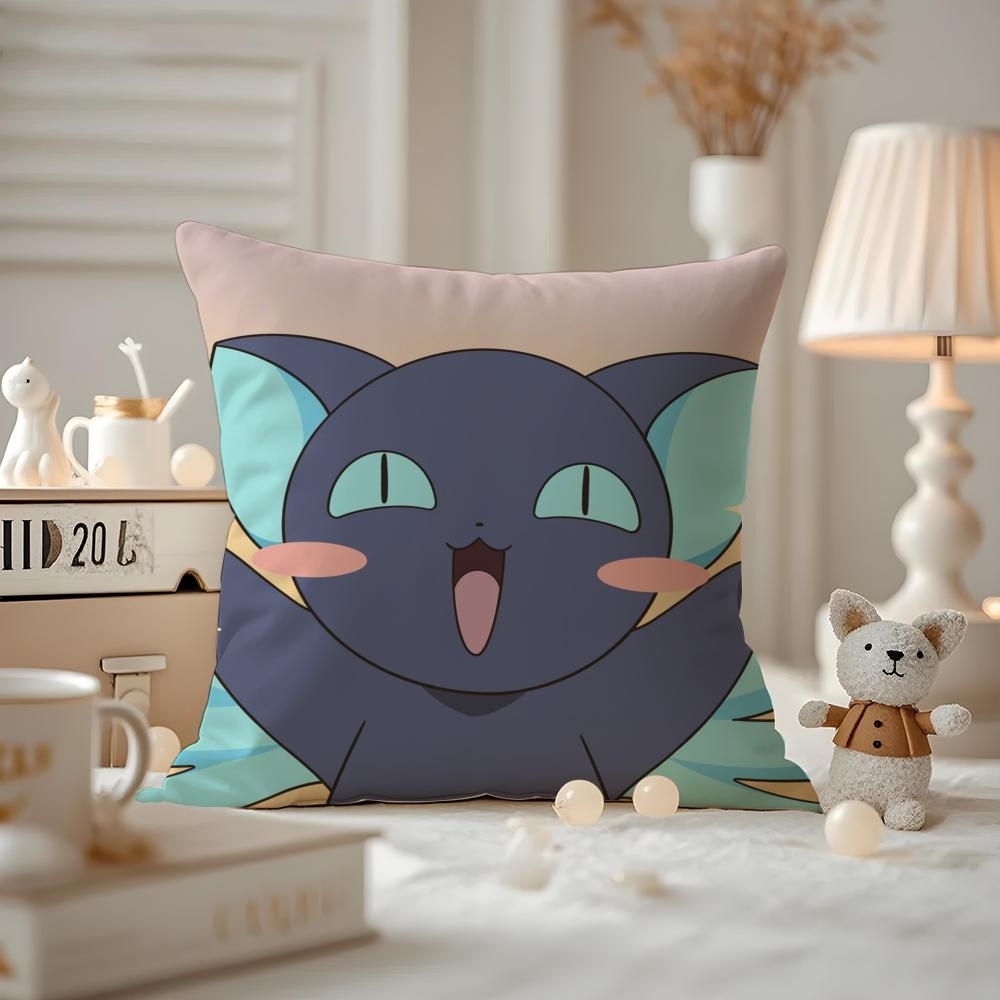 Anime CCardcaptor SSakura Cushion Cover Antidustmite Pillowcase Invisible zipper silky short plush Sofa cushion cover