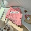 Princess Cartoon Embroidered Plaid Dress with Lotus Leaf Collar for Girls - Autumn 2026 Collection