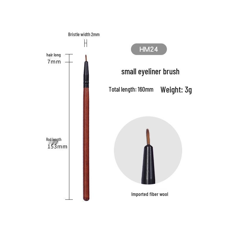 26-teiliges professionelles Make-up-Pinselset - Tierhaarpinsel für Lidschatten, Highlighter, Foundation und Rouge