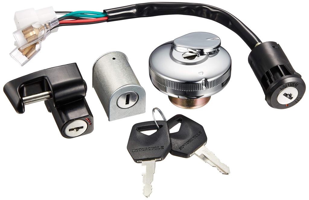 Bike Parts Center Key Set for Monkey/Gorilla Tank, Handlebar Lock, and Tank Cap (Z50J) 302578