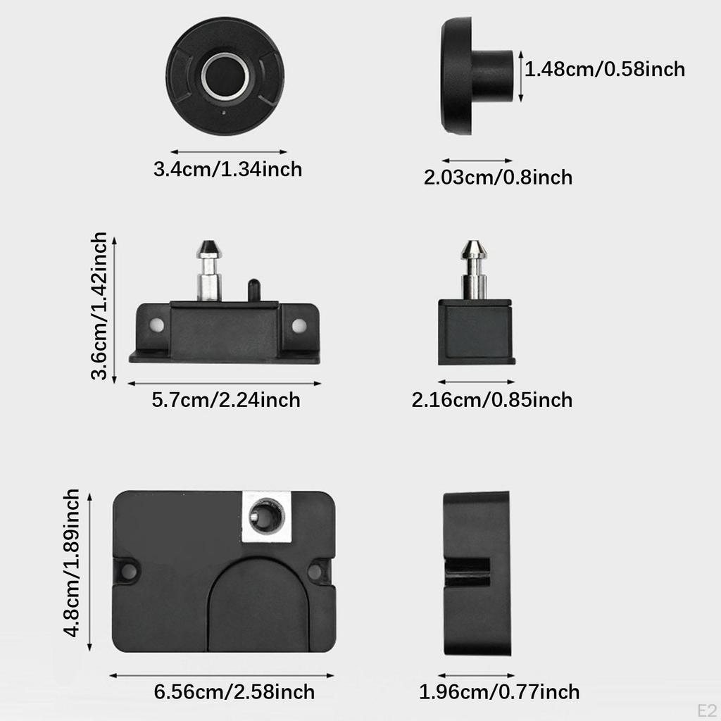Smart Electric Lock Cupboard Storing 20 Fingerprints Fingerprint Drawer