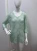 Cardigan lavorato a maglia da donna con scollo a V, intagli a forma di diamante e maniche a pipistrello, per la primavera/estate europea