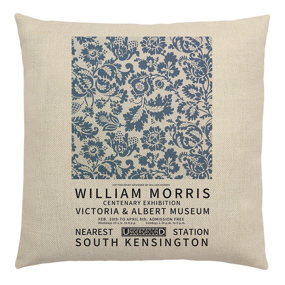 William Morris Painting Cushion Cover for Sofa Throw Pillow Cover Vintage Linen Pillow Case Home Decoration Leaf Plants Printing
