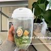 Bottle Salad Container Bottle-Shaped Bento Salad Bowl For Lunch Carry To Go Salad Box With Fork And Sauce Cup Kitchen Accessorie