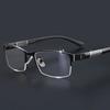 Myopia Glasses Anti-blue Light Business Half Frame Glasses Casual Men  Anti Blue Light Short Sight Eyeglasses Diopter 0 To -6.0