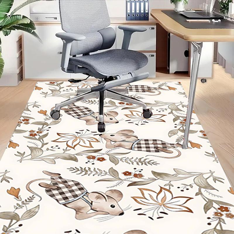 1PC Mouse Floral Extra Large Non-Slip Floor carpet, Office, family, bedroom, Studio - Large Area RugJ0320