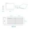 Hygienic Pad On A Roll 38cm X 50cm Purple Foiled 54g Medixpro 80 Pcs