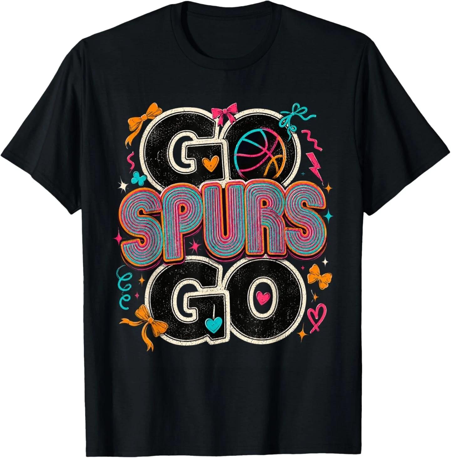 Vintage Go Spurs Go-Retro Fiesta Cheering T- Shirt M