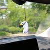 Cute Anime Pipe Duck Car RearviewMirror Pendant Interior Ornament Decoration