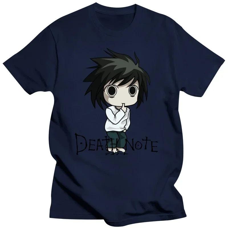 2026 L Yagami Ryuk Tee Shirt Cotton Print Mens Summer Funny Anime T-shirt Death Note Cosplay Men Women Hip Hop Fashion T Shirt