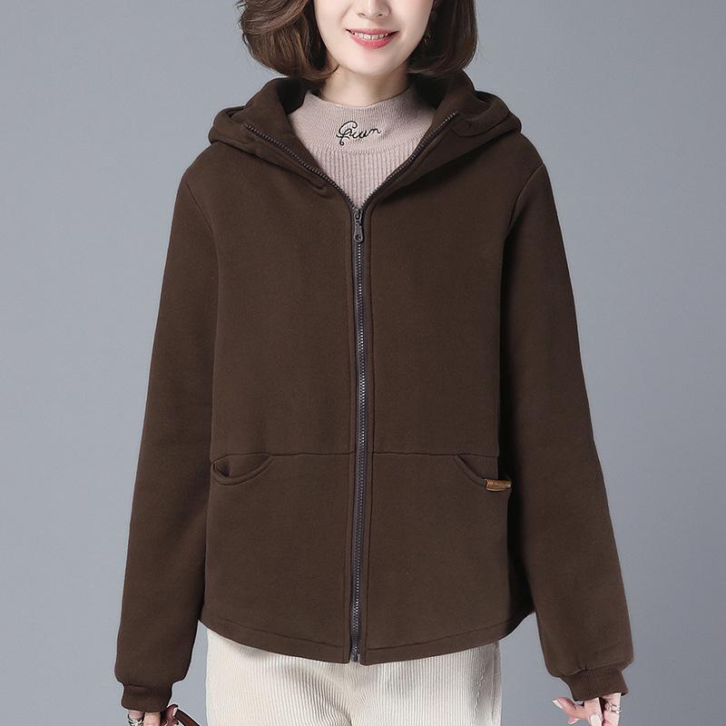 Women's Winter Fleece-Lined Cotton Coat – Mother's Style, Thickened Outerwear for Middle-Aged and Elderly, New Autumn/Winter Down Cotton Jacket