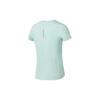 Li Ning Laufserie Einfarbige Mikroschrift Schnelltrocknend Atmungsaktiv Lauf-Trainings-Kurzarm-T-Shirt Damen Oberteile Weich-Wasserblau ATSS382-1