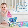 Montessori Toys For Babies Reusable Washable Magic Tissue Box For Boys Girls Early Childhood Learning Toys Baby Gifts(1PACK)