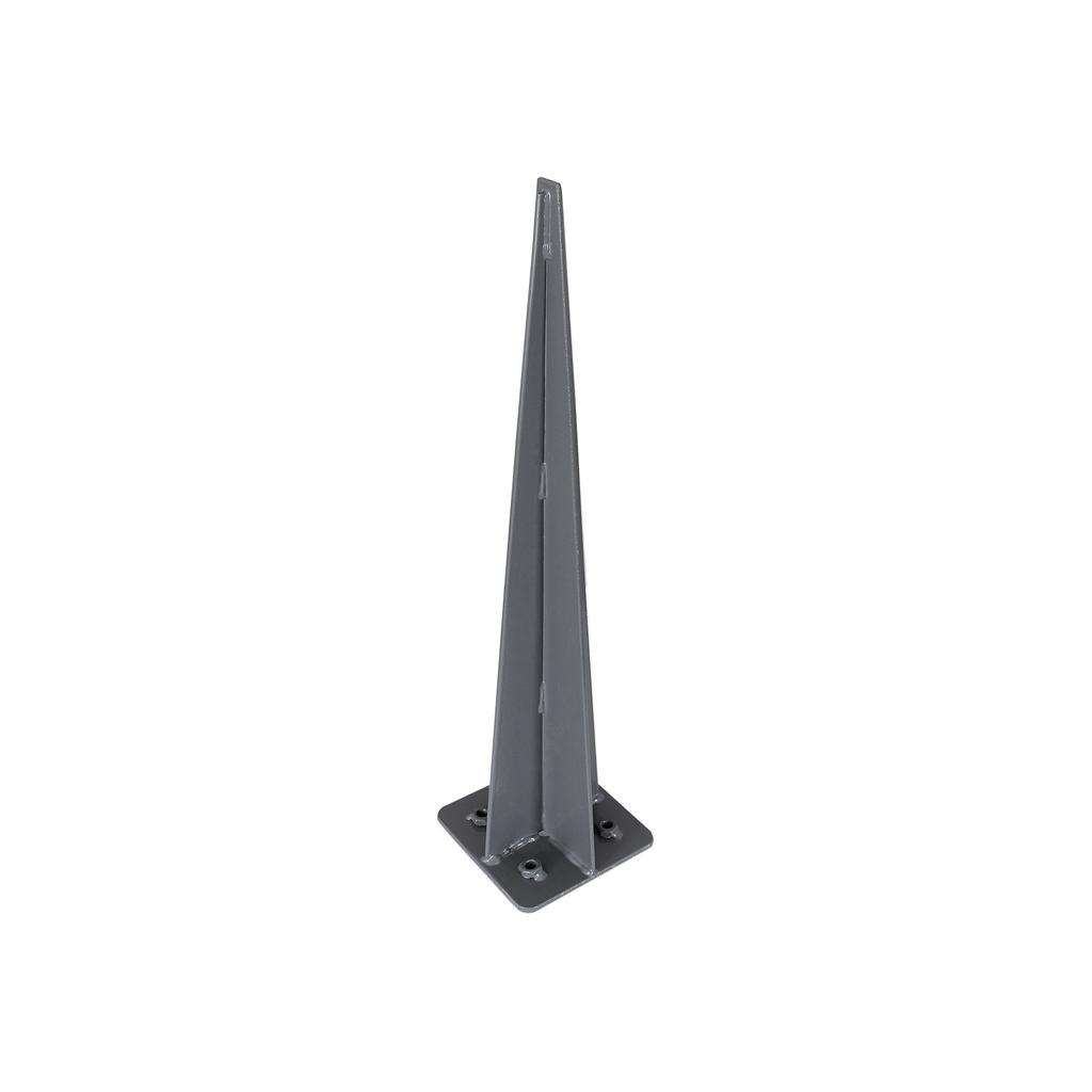 SONGMICS Metal Post Anchor Grey Sprayed Ground Anchor Drive-in Anchor 46 X 11.5 X 11.5 Cm