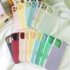 Large Hole Candy Solid Color Glutinous Rice Phone Case Compatible with Apple 17/16 Pro Max Phone Protective Cover Material Full Coverage