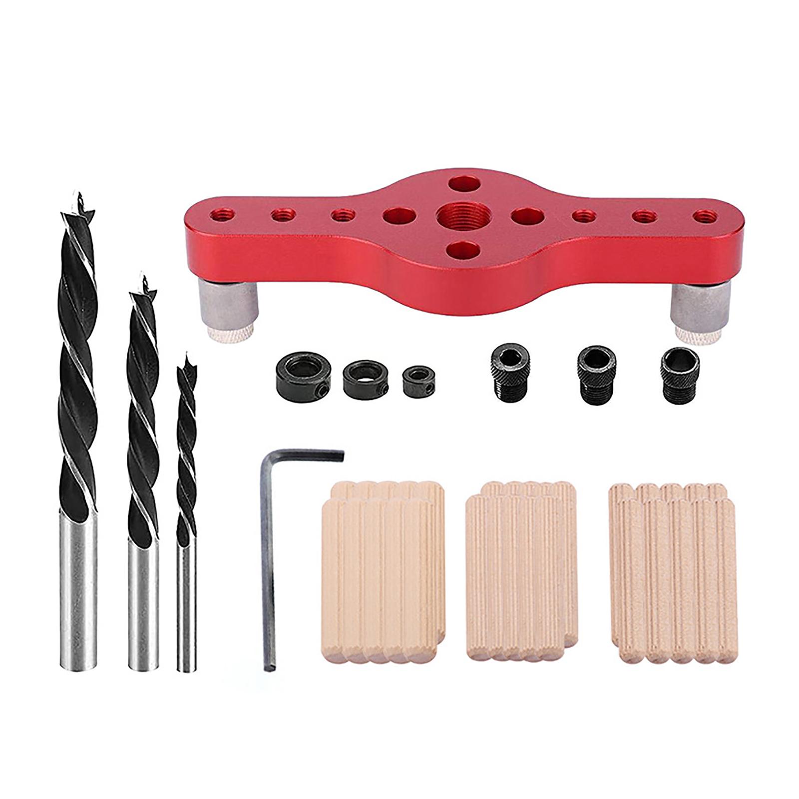 

Локатор для сверления с вертикальным карманом, деревообрабатывающий 6/8/10 мм, деревянный дюбель, направляющий комплект для центрального сверла, локатор для центрального удара розовый