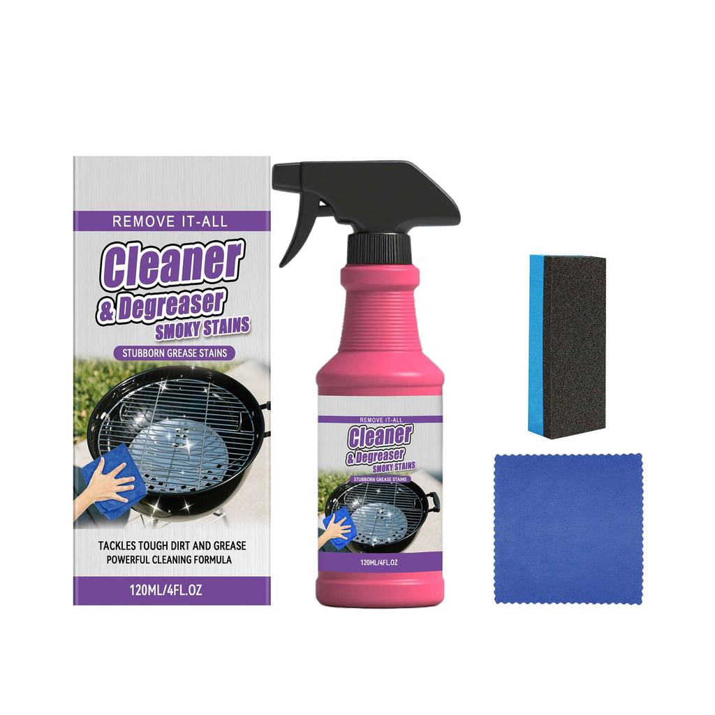 120ml Barbecue Rack Cleaner Powerful Cleaning Stubborn Grease Removes Carbon Deposits Safe Formula No Damage for Grill