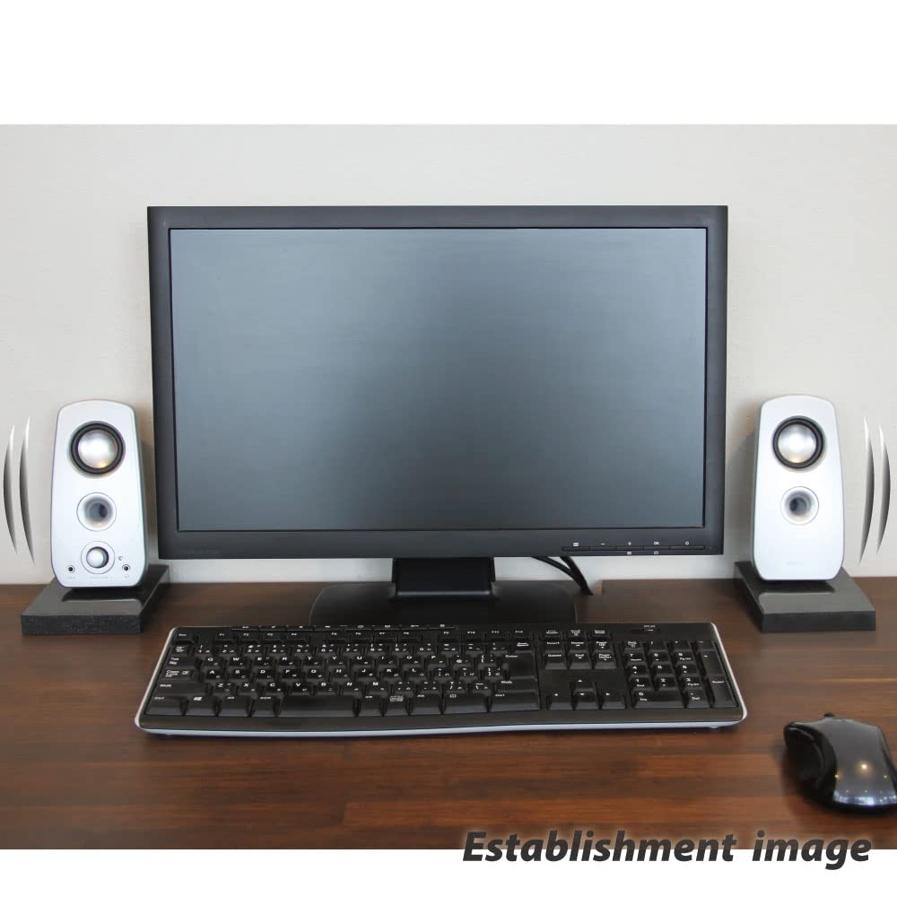 Of 10x15 Jet Black Emperor Color There Is a Sound That Can Only Be Experienced with This Stone Speaker Stand Insulators Optimal Size for PC Speakers