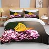 12 Sizes Gold Butterfly Bedding Set Luxury Black Duvet Cover Bedclothes 3d Printed Comforter Bedding Sets For AdultsCute Bed Set