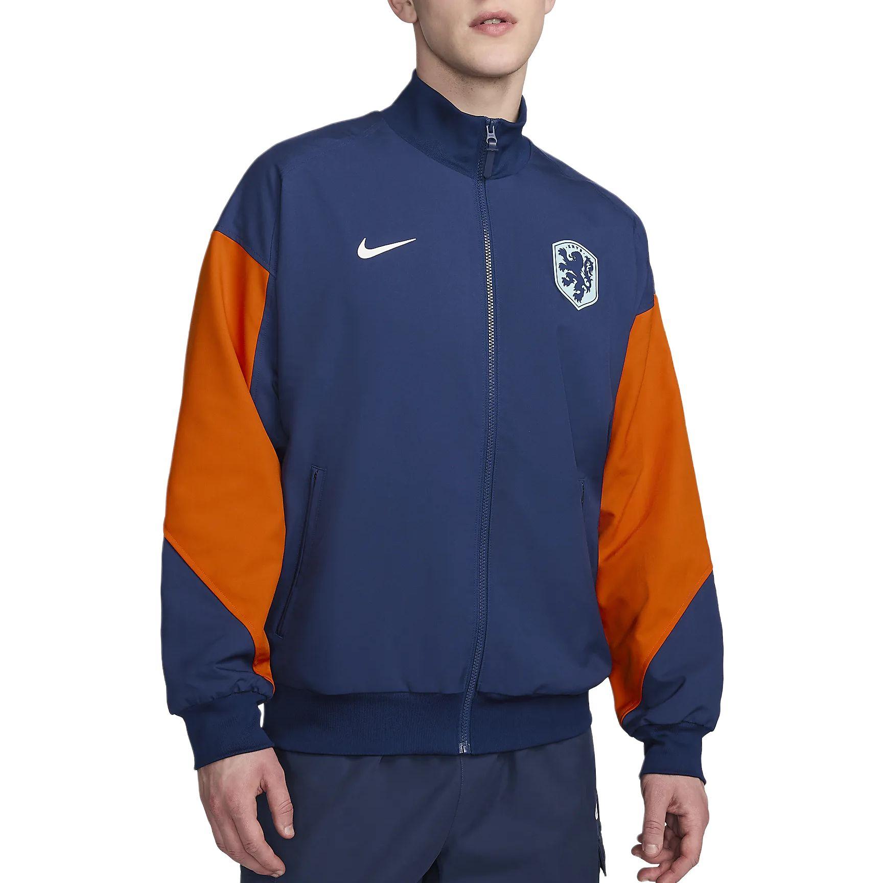 

New Nike Dri FIT Sport Jackets & Coats Men s Vacuum Blue/Safety Orange/White FJ2908-492 S