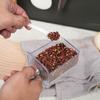 Wall-mounted Punch-free Seasoning Box Cooking Area Supplies Multi-grid Multi-function Sealed Moisture-proof Plastic Seasoning Jar for Home
