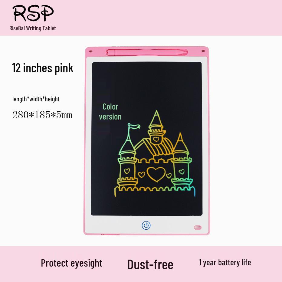 White LCD Drawing Board for Kids - 8.5", 10", 12" Educational Handwriting & Art Toy