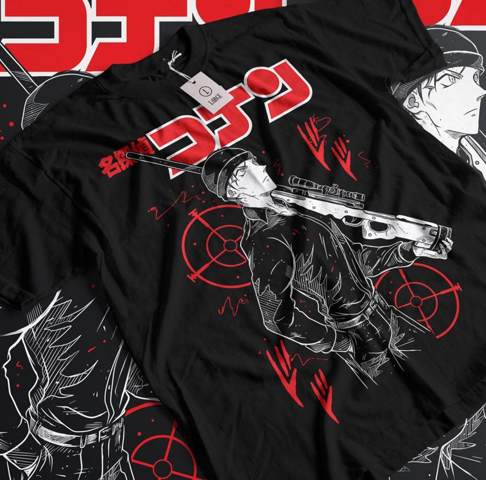 Vintage 90s Detective Conan anime T-Shirt 4XL