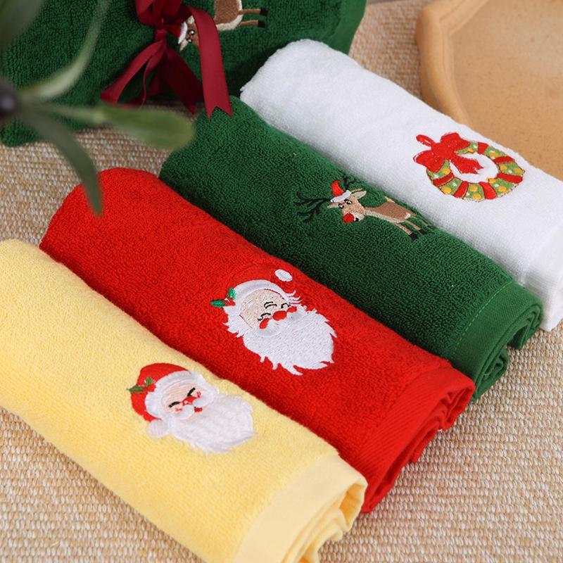 Holiday Gift Towel Embroidery Christmas Halloween Kitchen Towel Embroidery