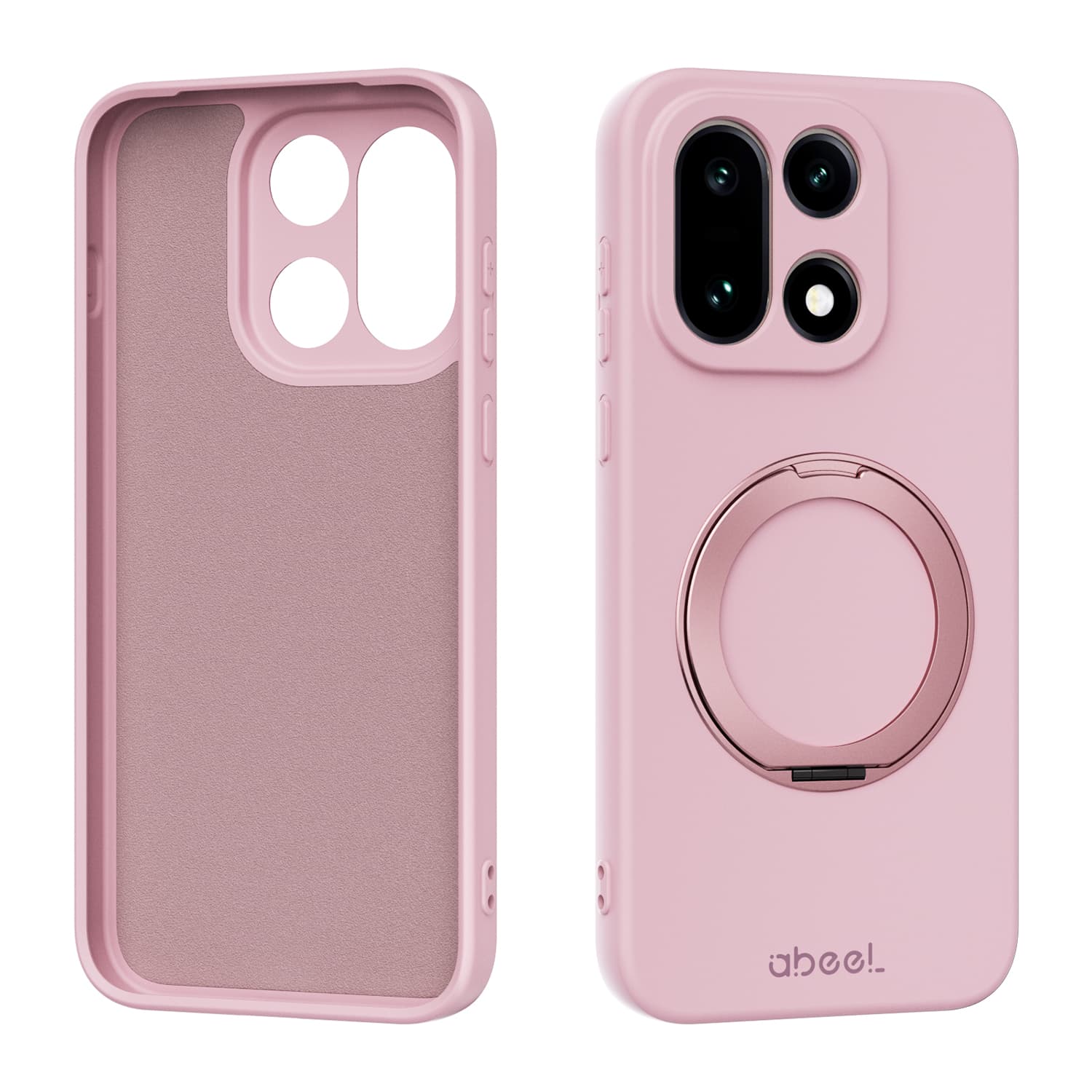 

N52 Magnetic Phone Case for Oneplus 15 1+ 13T 13S Camera Lens Bumper Bracket Skin-friendly Feel Liquid Silicone Protective Cover OnePlus 15 розовый