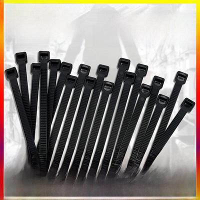 Black Nylon Self-Locking Cable Ties - 4x150x200x300