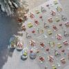 Cute Christmas Snowman Christmas Tree Santa Claus Nail Stickers Kawaii Art Stickers Diy New Year Accessories Manicure Decals