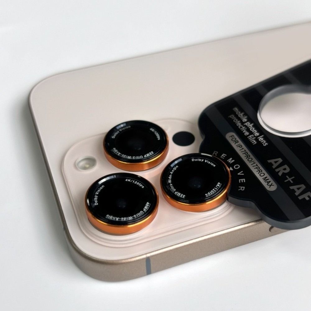 Camera-like AR Camera Lens Protector Metal Lens Ring Protector for iP17 Pro Max Air