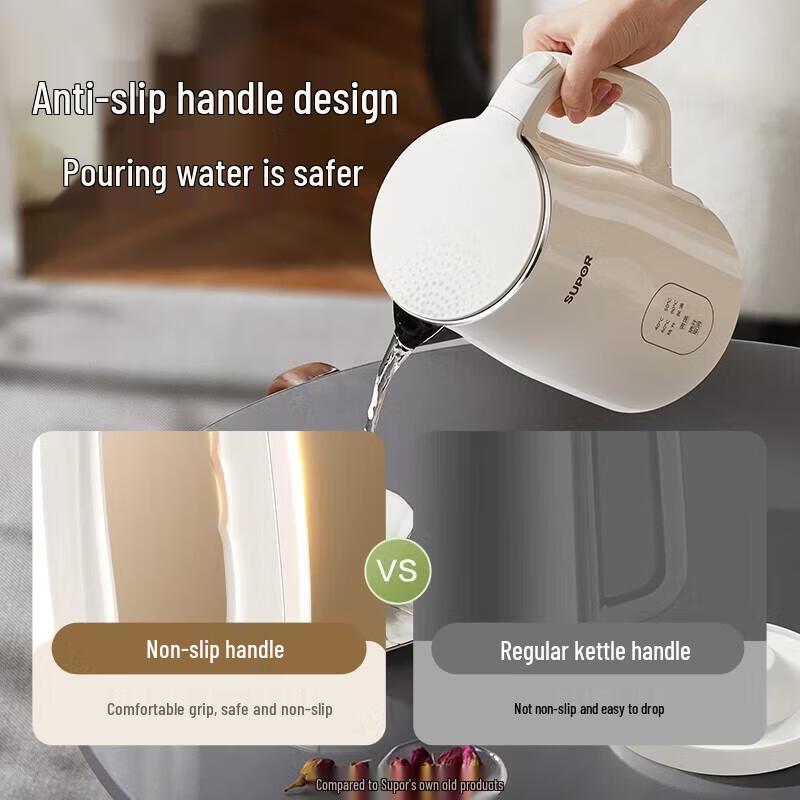 SUPOR 1.7L Electric Kettle with 5-Stage Temperature Control (CN Plug)
