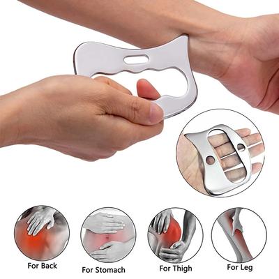 Masážní přístroj Gua Sha z nerezové oceli Škrabka na svaly Nástroj na škrabání kovu Tělo Hluboké tkáně Fascie Relaxační masáž obličeje Tvarování těla