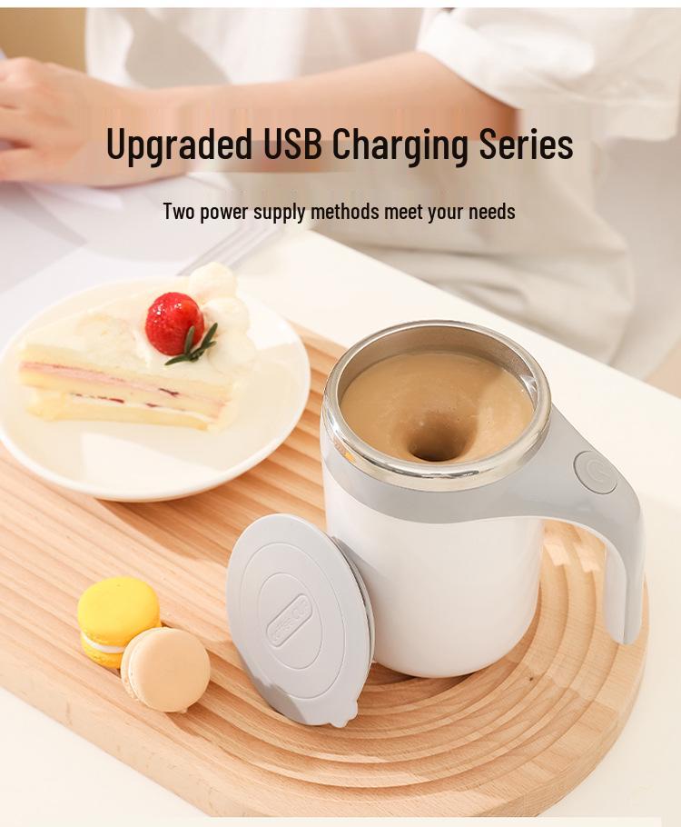 Tazza Mescolatrice Automatica Wireless - Shaker Elettrico Portatile per Caffè e Latte