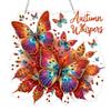 Diamond Painting DIY Pendant Kit 2D Autumn Single Side 9.65x9.45in PET Metal Hanging Chain Drill Tools Full Set