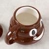 Funny Poop-Shaped Ceramic Mug With Lid Creative Gift Students Friends Birthday Party Novelty Toilet Humor Cup 300-400ml
