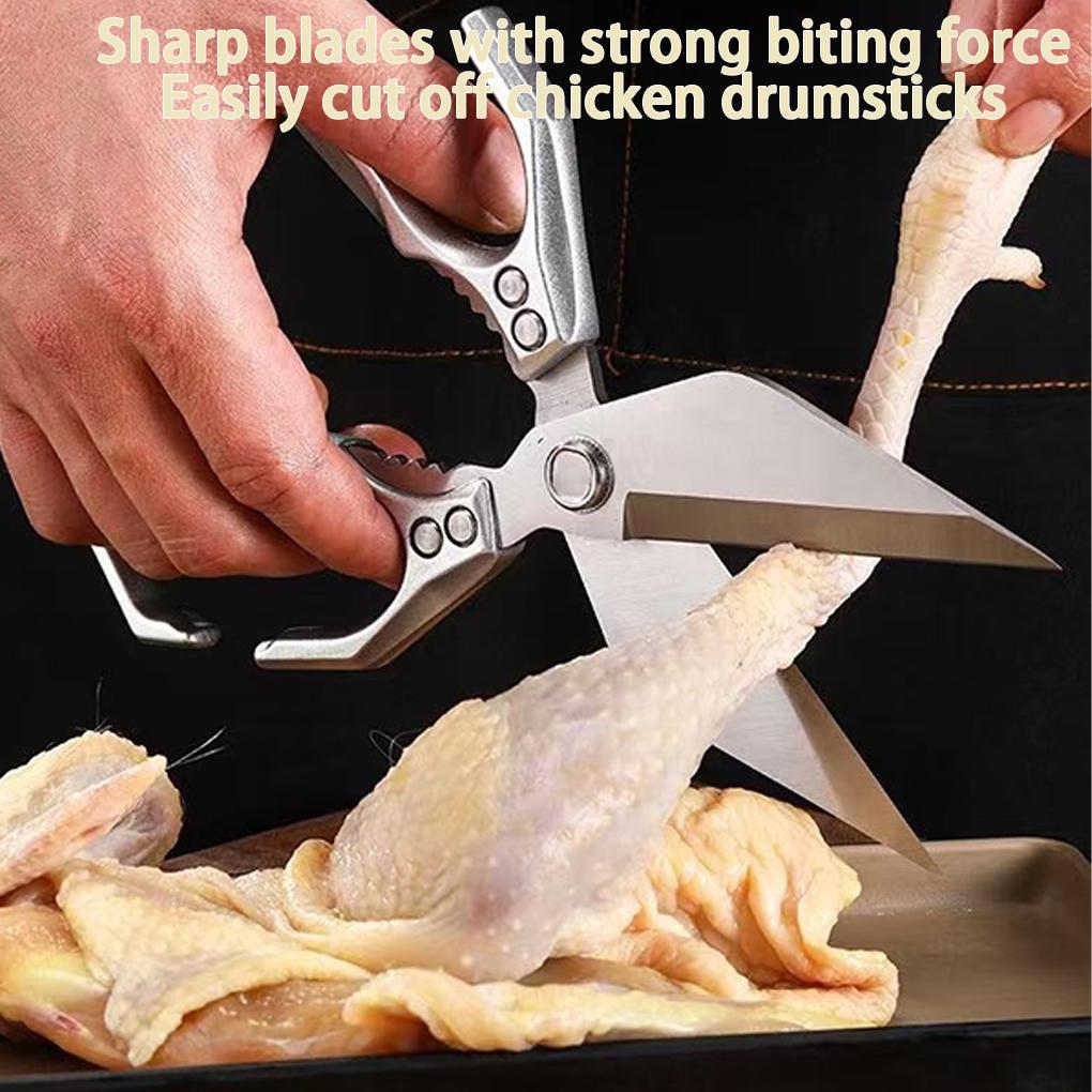 Heavy Kitchen Scissors Multifunctional Japanese Food Stainless Steel Anti-Rust Handle Comfortable and To Clean for Fish