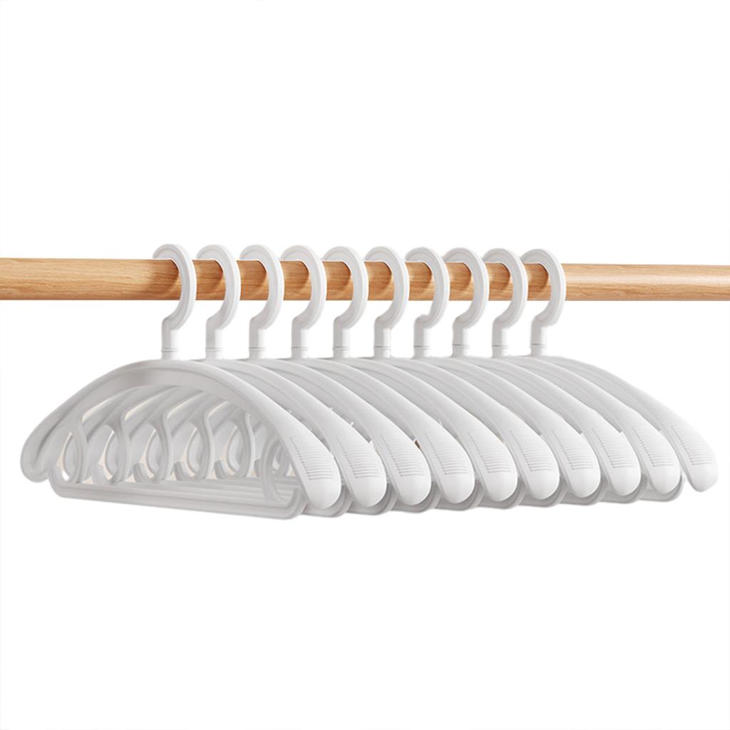 Plastic Non-Slip Clothes Hangers Durable Windproof Clothes Hanger For Home Thickening Non-Marking Wear Resistant Durable Hangers