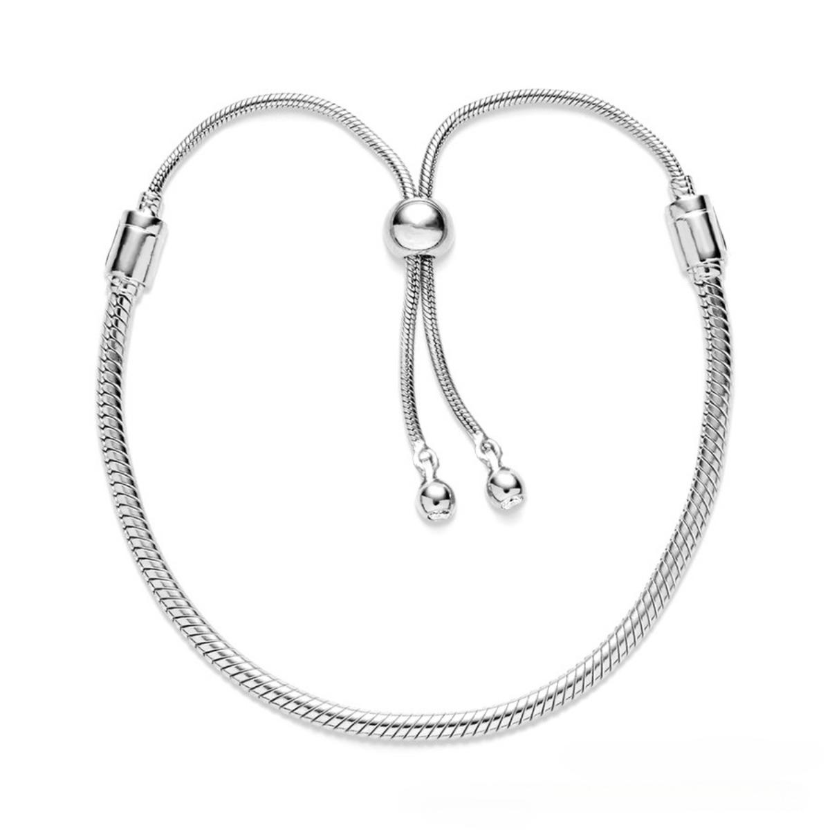 

Регулируемый браслет золотого/серебристого/розового золота, цепочка из змеиной кости, пряжка, базовый браслет «сделай сам» серебряный