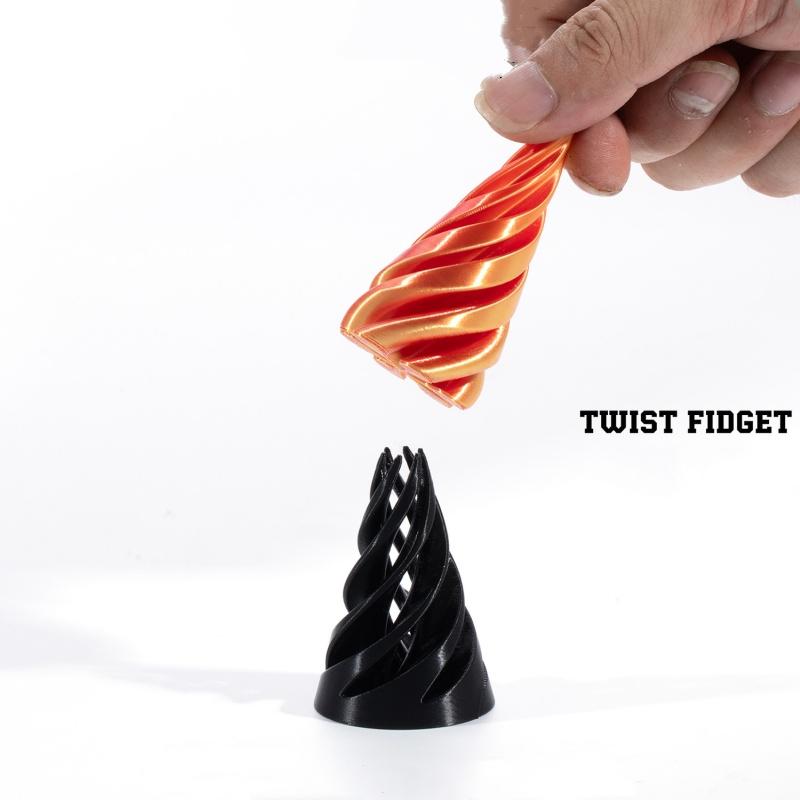 New 3D Print Intelligent Development Spiral Cone Toy Vent Spiral Line Visual Illusion Rotating Toy Creativity Restless Hot Sell