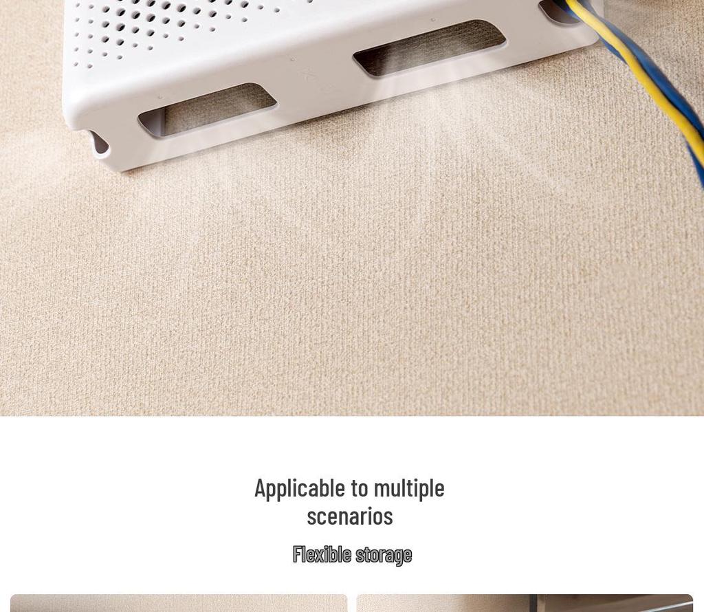 Punch-Free Wall-Mounted WiFi Router Storage Shelf for Living Room