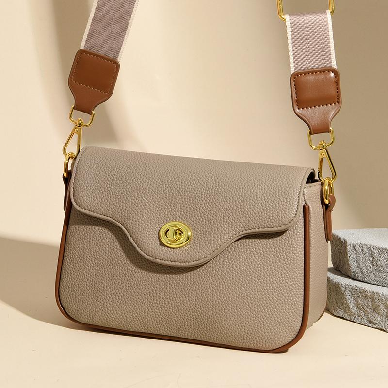 Modna Damska Prosta Torebka Crossbody ze Skóry PU Rekreacyjna Mała Kwadratowa Torebka Luksusowy Design Damska Torba Listonoszka Markowa Saszetka Podróżna