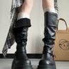 American Spice Girls Platform Boots Women's 2025 Summer New Versatile Skinny Absolutely Knight Boots