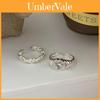 Elegant Korean Dongsamun Style Twisted Heart Shaped Ring With Sparkling 925 Silver